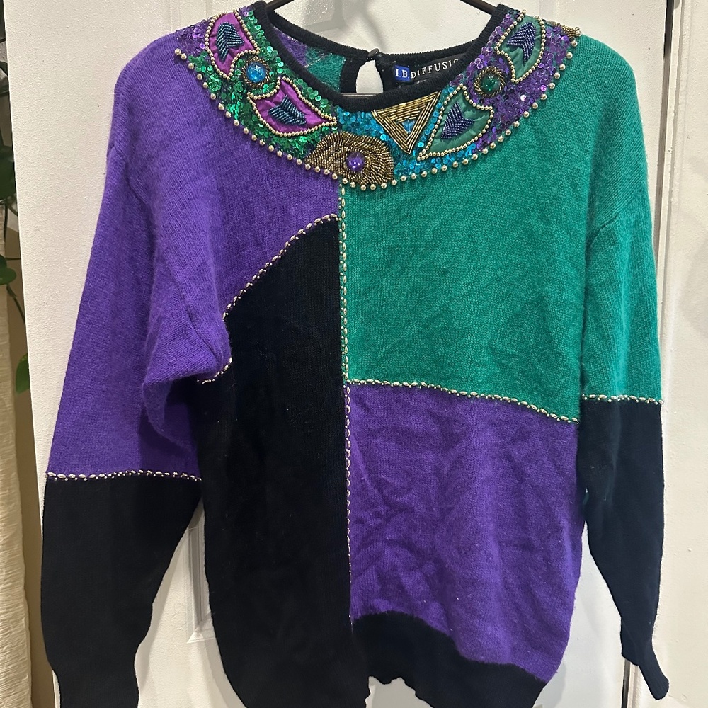 80’s sparkle party top